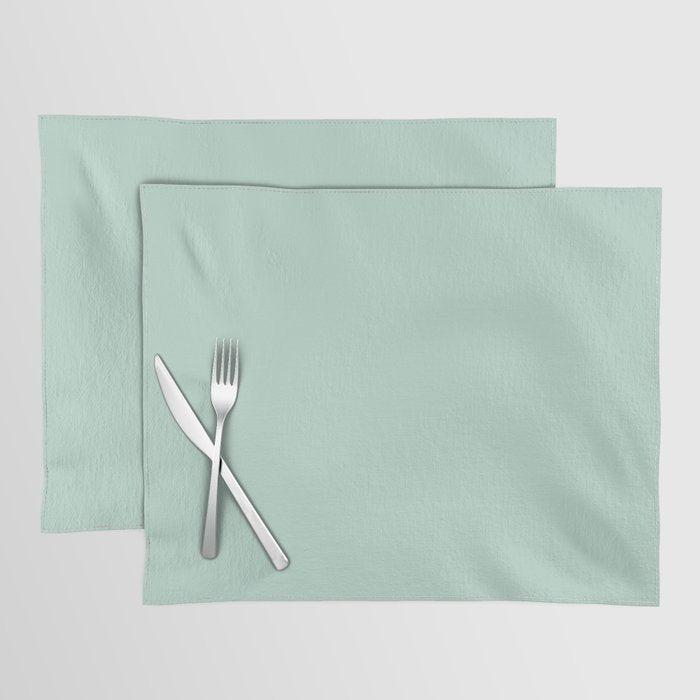 Duck Egg Solid Color Placemat Gallery Image 1