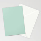 Duck Egg Solid Color Stationery Card Gallery Image 2