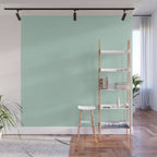 Duck Egg Solid Color Wall Mural Gallery Image 1