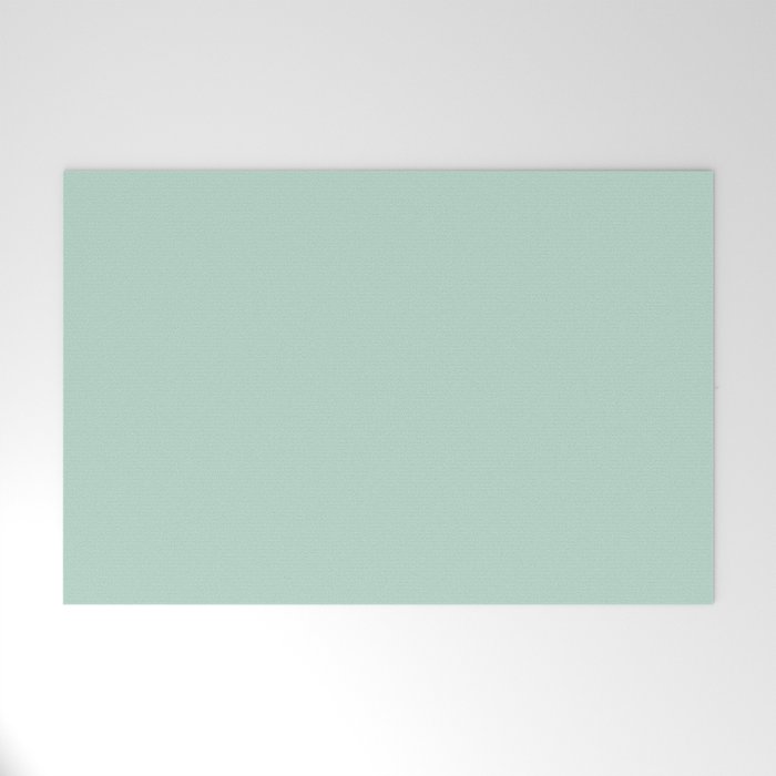 Duck Egg Solid Color Welcome Mat Gallery Image 1