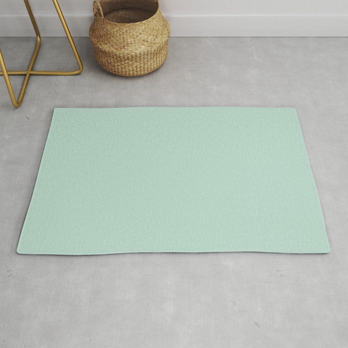 Duck Egg Solid Color Rug Gallery Image 1