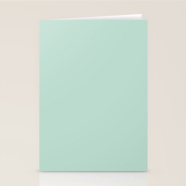Duck Egg Solid Color Stationery Card Gallery Image 1