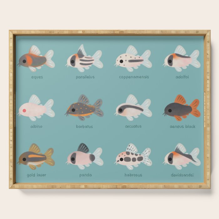 Corydoras! Serving Tray Gallery Image 1