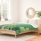 Pop Art Banana Leaf Duvet Cover Gallery Image 2