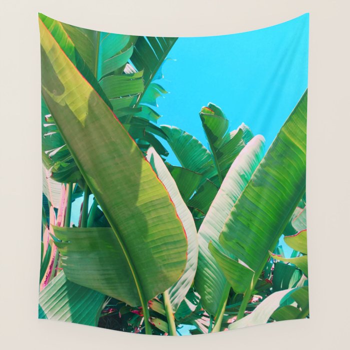 Pop Art Banana Leaf Wall Tapestry Gallery Image 4
