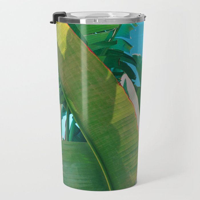 Pop Art Banana Leaf Travel Mug Gallery Image 3