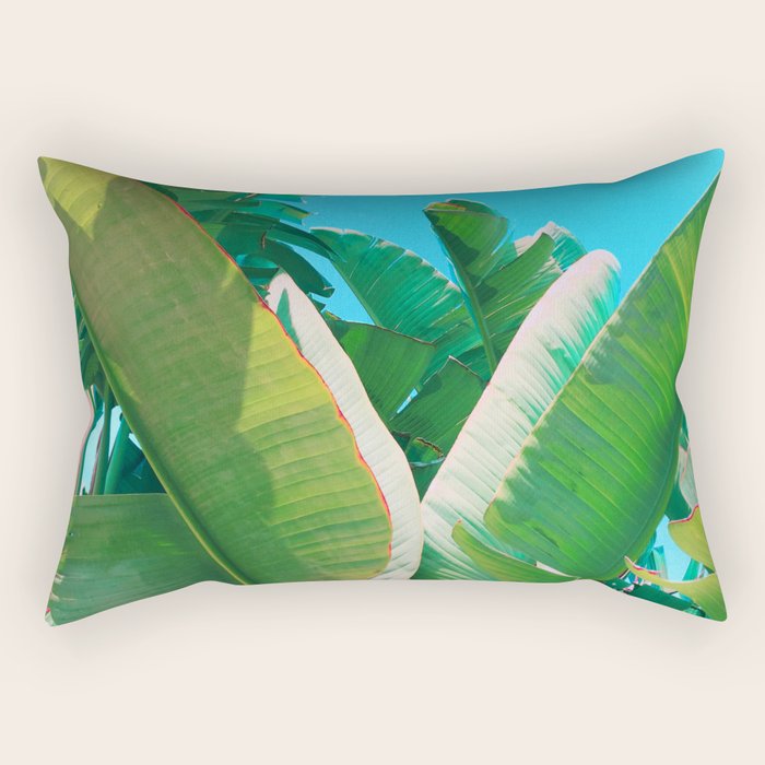 Pop Art Banana Leaf Rectangular Pillow Gallery Image 2