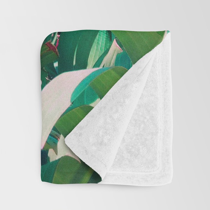 Pop Art Banana Leaf Throw Blanket Gallery Image 3