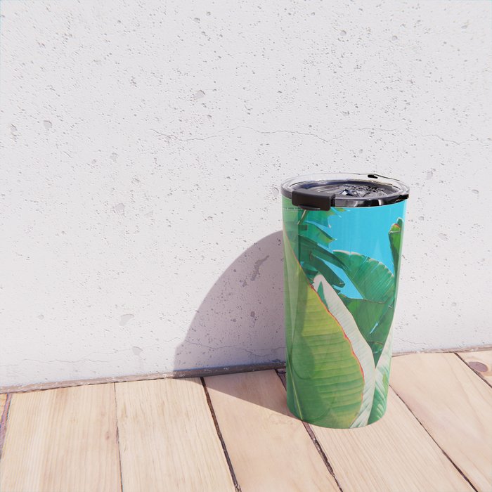 Pop Art Banana Leaf Travel Mug Gallery Image 4