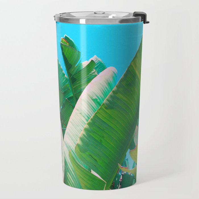 Pop Art Banana Leaf Travel Mug Gallery Image 2