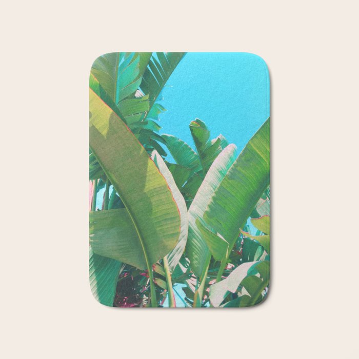 Pop Art Banana Leaf Bath Mat Gallery Image 1