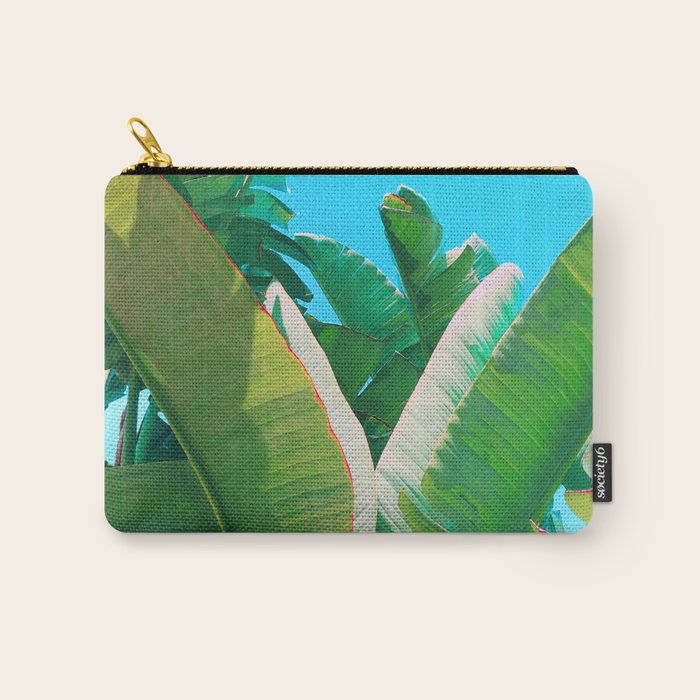 Pop Art Banana Leaf Carry All Pouch Gallery Image 1