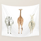 Cute animal butts Wall Tapestry Gallery Image 4