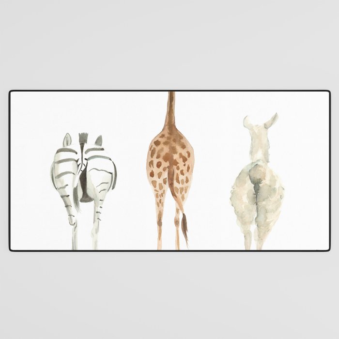 Cute animal butts Desk Mat Gallery Image 3