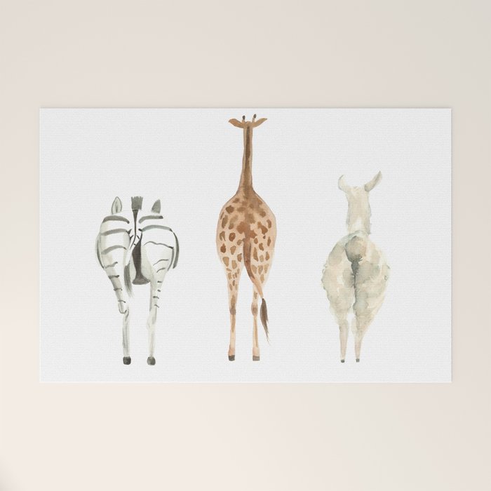 Cute animal butts Welcome Mat Gallery Image 1