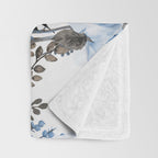 Floral Pattern 4 Throw Blanket Gallery Image 3