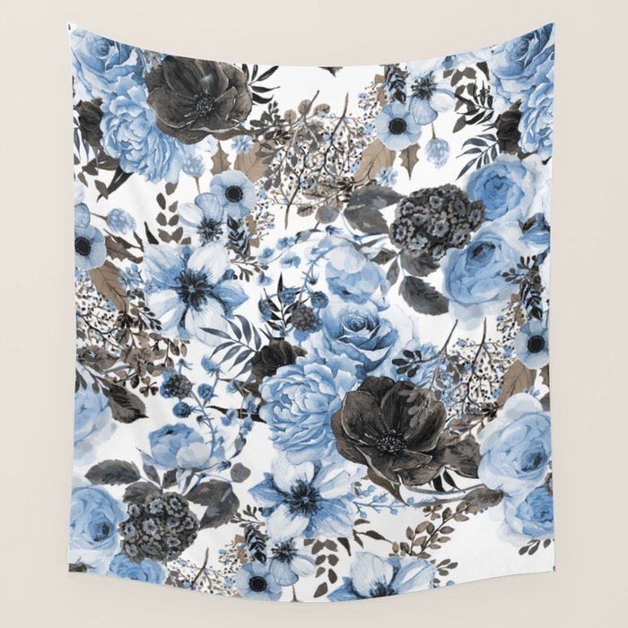 Floral Pattern 4 Wall Tapestry Gallery Image 4