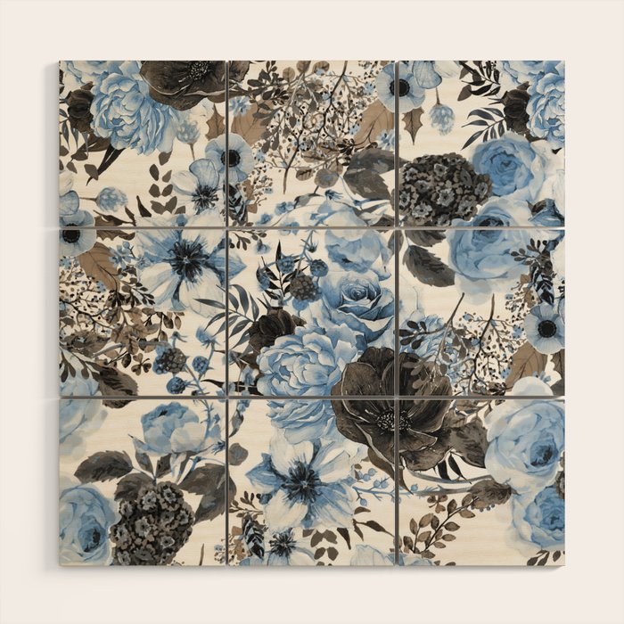 Floral Pattern 4 Wood Wall Art Gallery Image 1