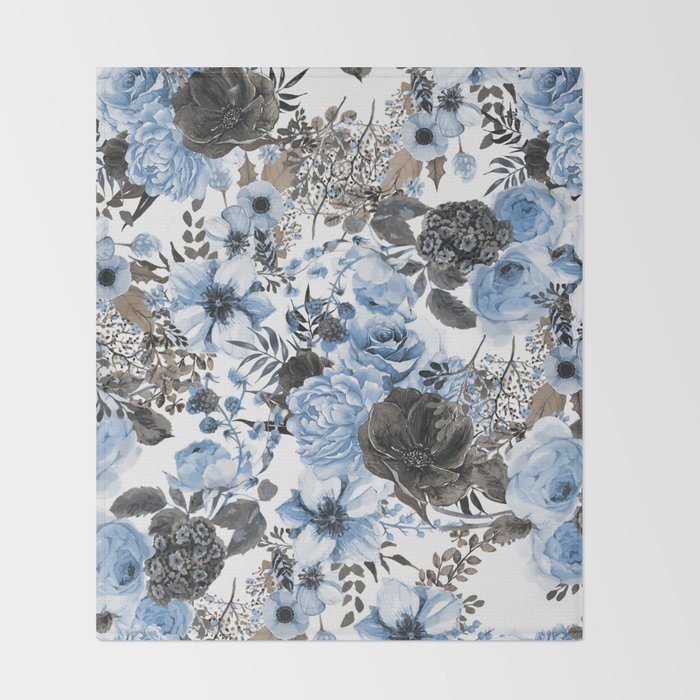 Floral Pattern 4 Throw Blanket Gallery Image 2