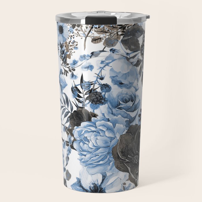 Floral Pattern 4 Travel Mug Gallery Image 1