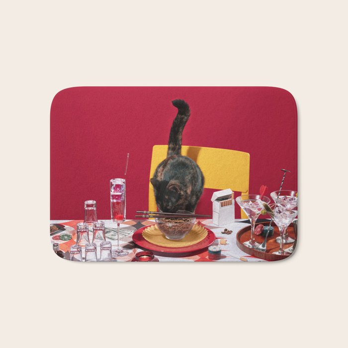 Feline Feast Bath Mat Gallery Image 1