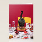 Feline Feast Stationery Card Gallery Image 2