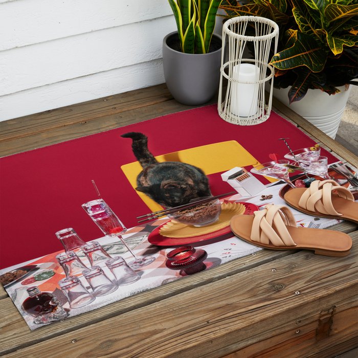 Feline Feast Outdoor Rug Gallery Image 2