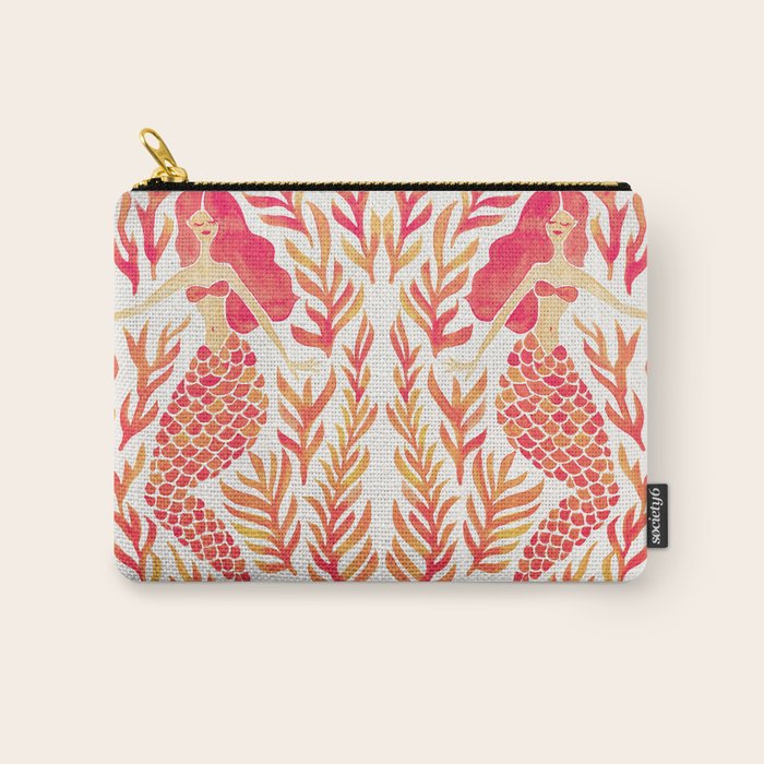 Kelp Forest Mermaid - Peach Palette Carry All Pouch Gallery Image 1
