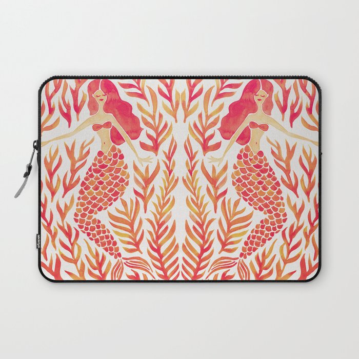 Kelp Forest Mermaid - Peach Palette Laptop Sleeve Gallery Image 1