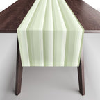 Classic Stripes XXI - Pastel Natural Green Table Runner Gallery Image 1