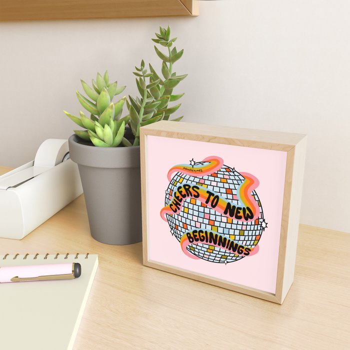 Cheers to New Beginnings Mini Art Print Gallery Image 2