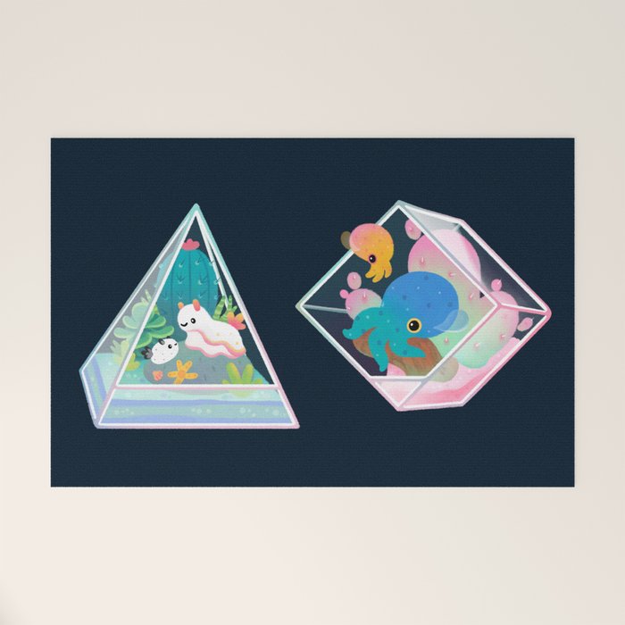 Ocean terrarium - Sea slug Welcome Mat Gallery Image 1