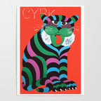 1975 CYRK Polish Circus Tiger Advertising Poster Poster Gallery Image 4
