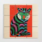 1975 CYRK Polish Circus Tiger Advertising Poster Wood Wall Art Gallery Image 1