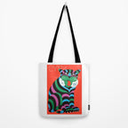 1975 CYRK Polish Circus Tiger Advertising Poster Tote Bag Gallery Image 2