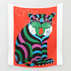 1975 CYRK Polish Circus Tiger Advertising Poster Wall Tapestry Gallery Image 4