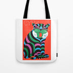 1975 CYRK Polish Circus Tiger Advertising Poster Tote Bag Gallery Image 1
