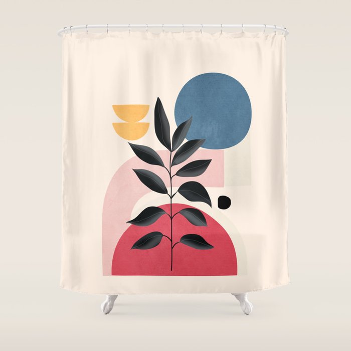 Soft Shapes XIV Shower Curtain Gallery Image 1