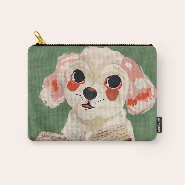 Bookish Pup Carry All Pouch Gallery Image 1