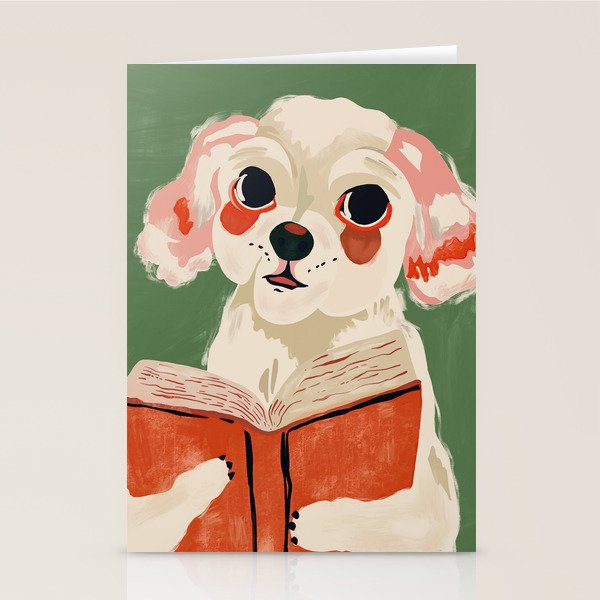 Bookish Pup Stationery Card Gallery Image 2
