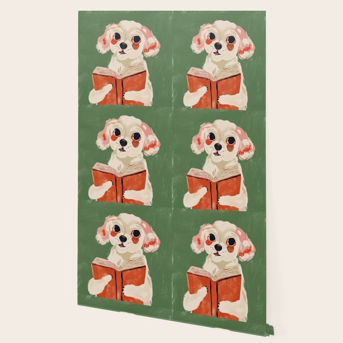 Bookish Pup Wallpaper Gallery Image 2