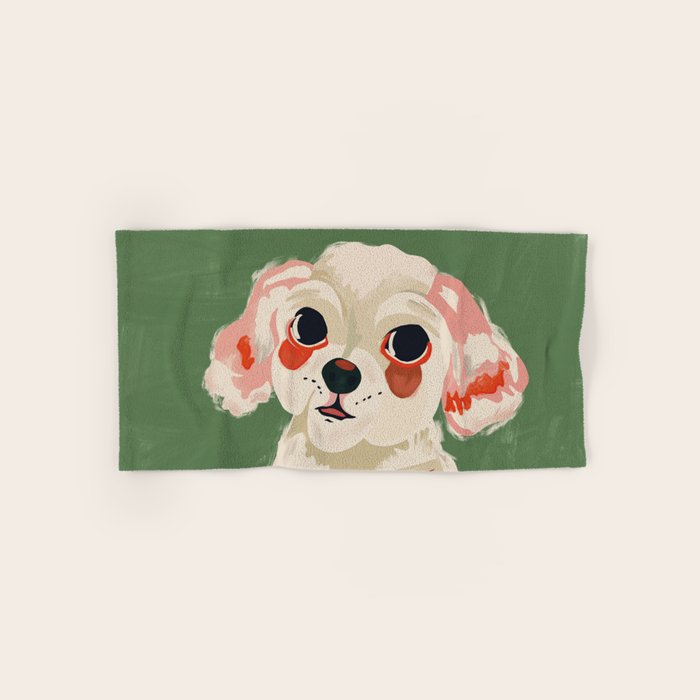 Bookish Pup Bath Towel Gallery Image 1