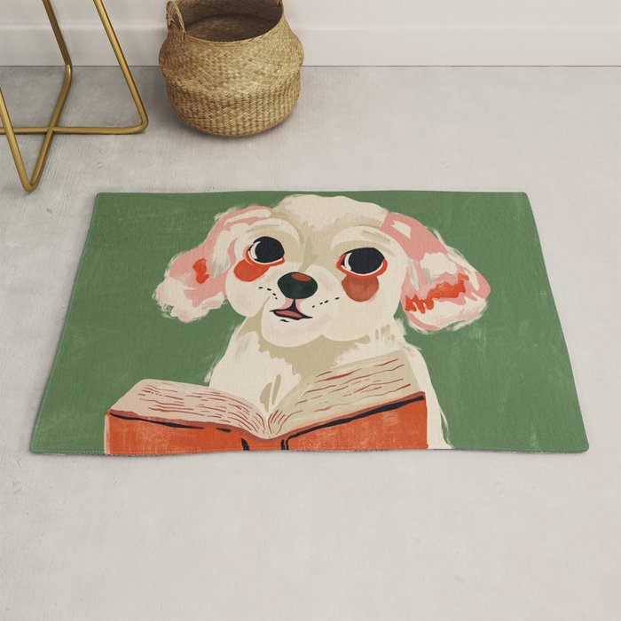 Bookish Pup Rug Gallery Image 1