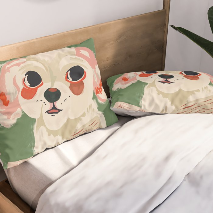 Bookish Pup Pillow Sham Gallery Image 2