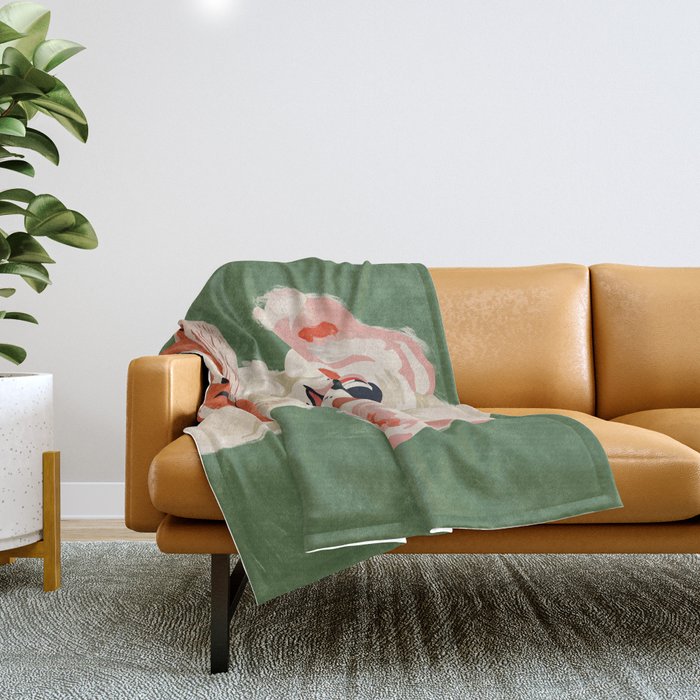 Bookish Pup Throw Blanket Gallery Image 1