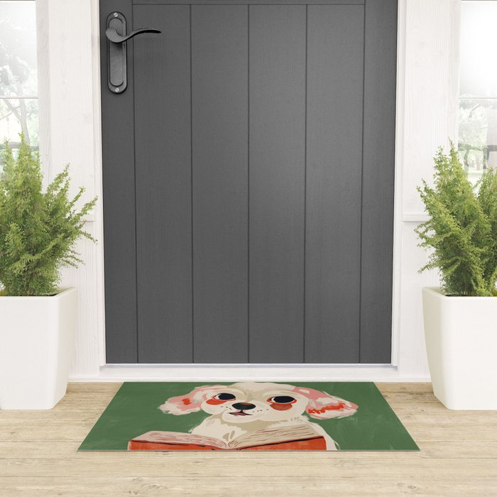 Bookish Pup Welcome Mat Gallery Image 3