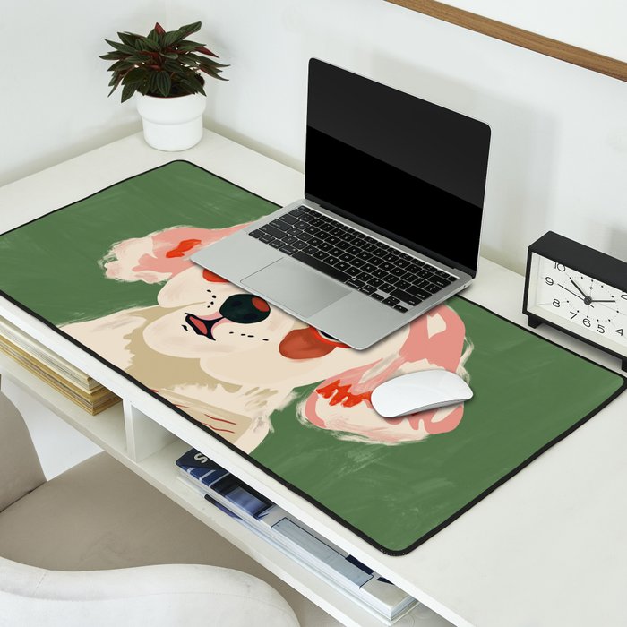 Bookish Pup Desk Mat Gallery Image 2