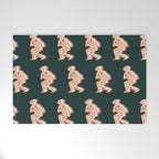Space Cowboy - Emerald & Peach Welcome Mat Gallery Image 1