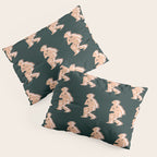 Space Cowboy - Emerald & Peach Pillow Sham Gallery Image 3