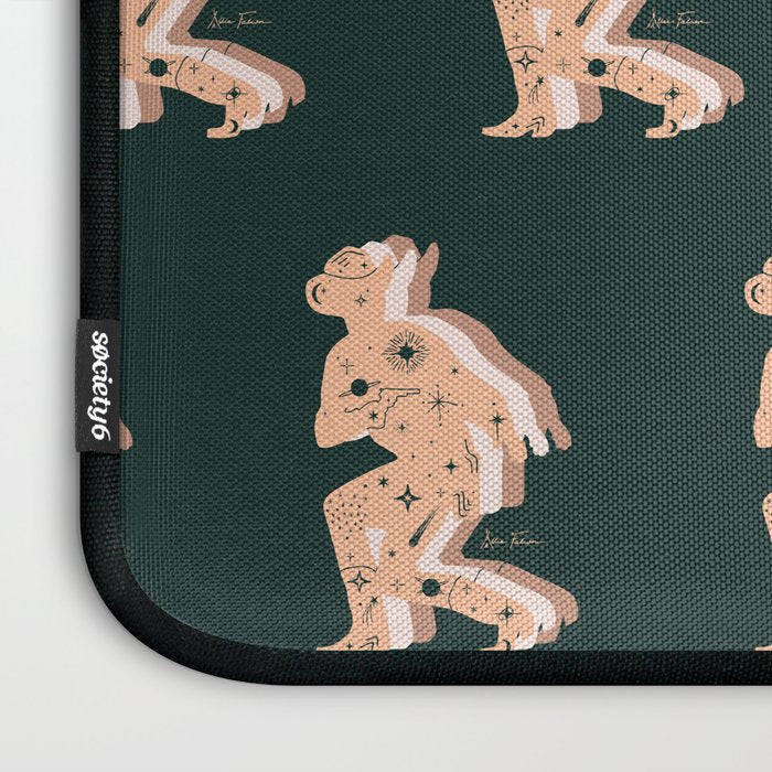 Space Cowboy - Emerald & Peach Laptop Sleeve Gallery Image 3